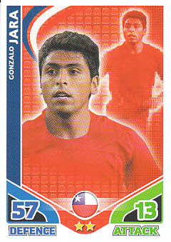Gonzalo Jara Chile 2010 World Cup Match Attax #42